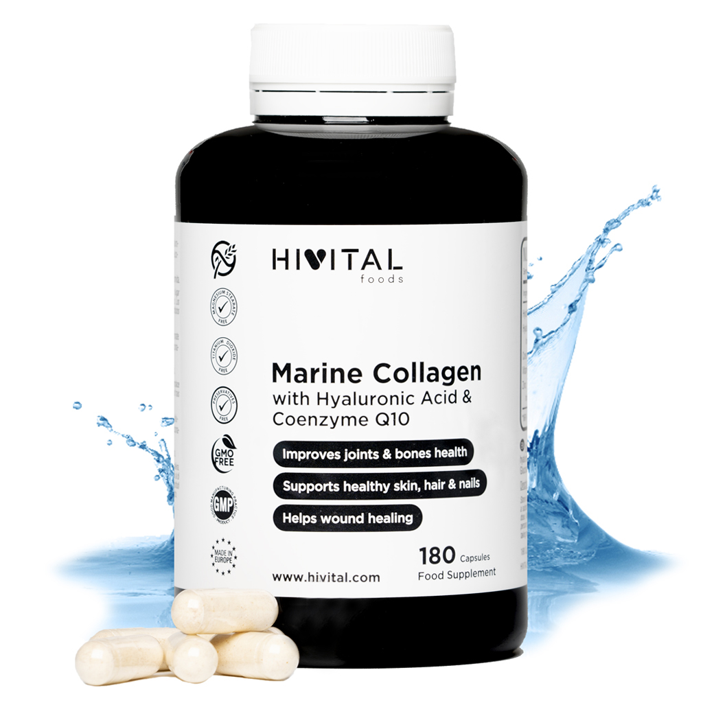 ▷ Colágeno Con Ácido Hialurónico | 180 Cápsulas