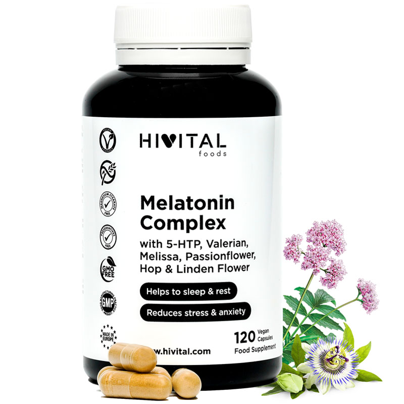 ▷ Melatonina Complex | 120 Cápsulas Veganas