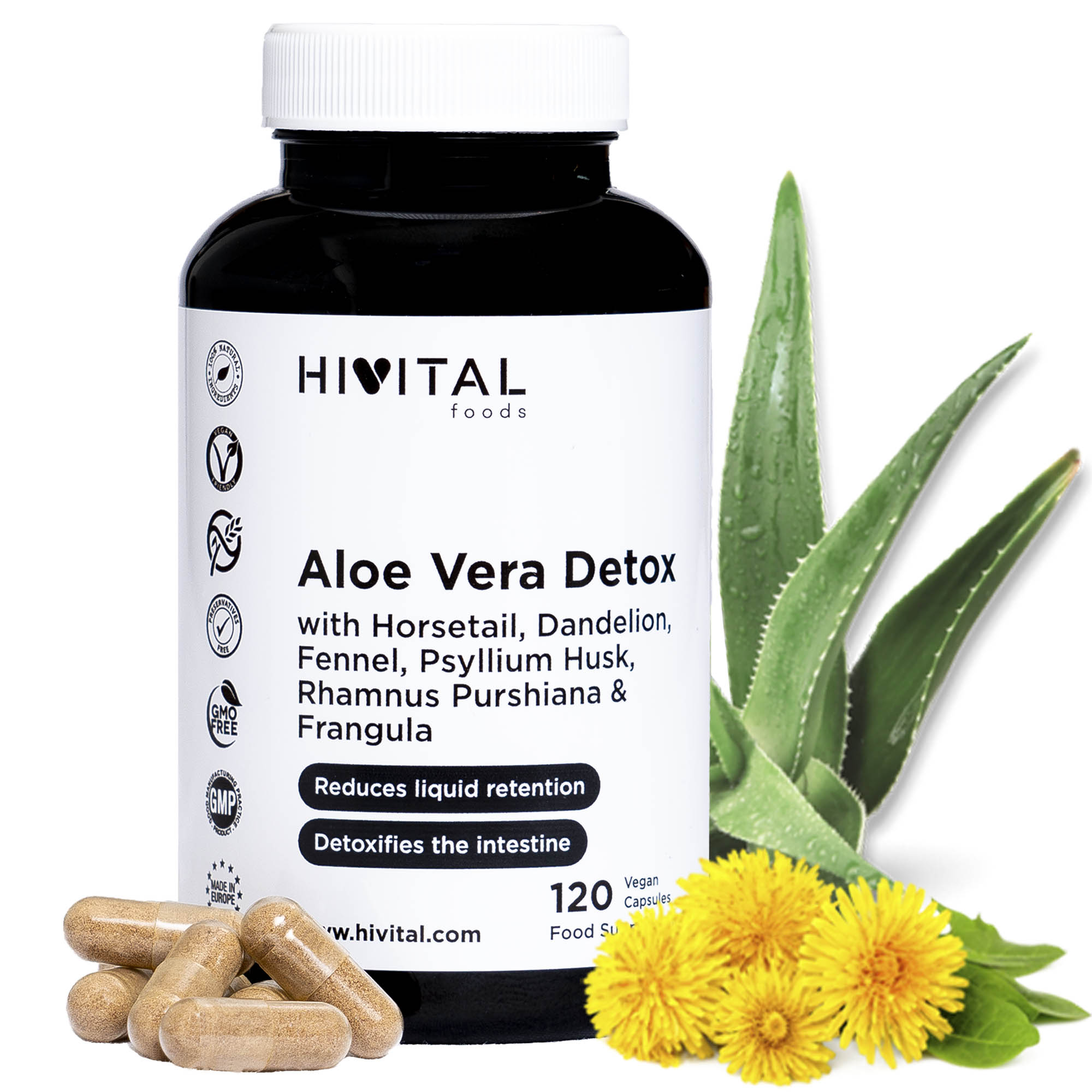▷ Aloe Vera Detox | 120 Cápsulas Veganas