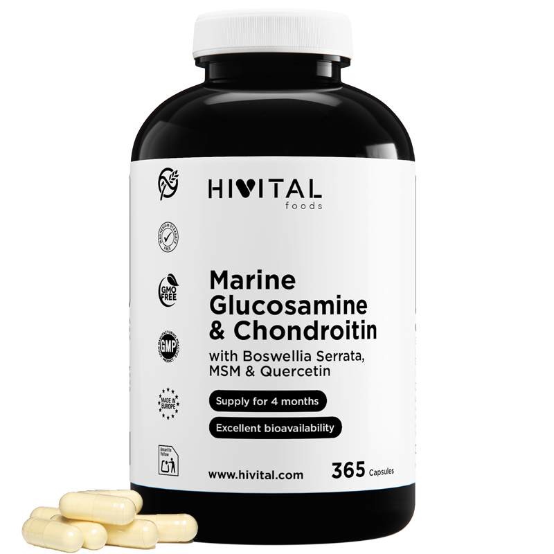 ▷ Glucosamina con Condroitina | 365 cápsulas