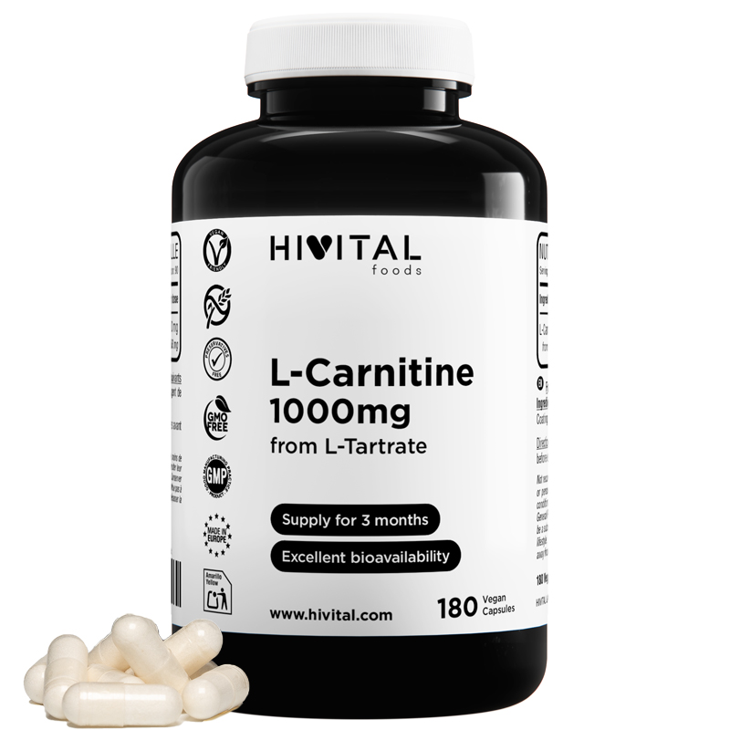 ▷ L-Carnitine 1000mg | 180 vegan capsules
