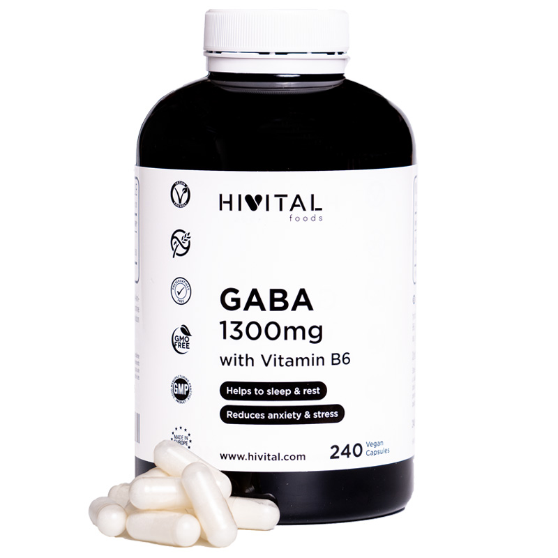 ▷ Gaba 1300 Mg | 240 Cápsulas Veganas