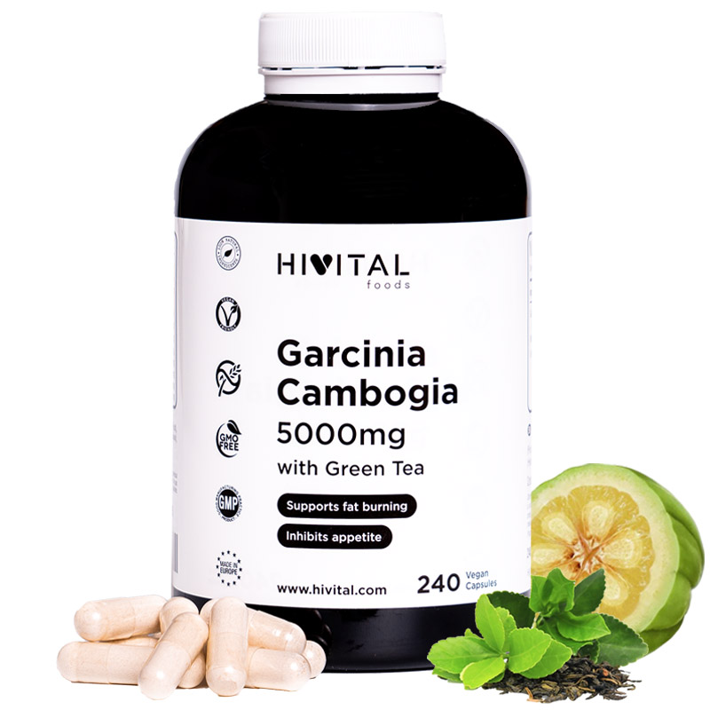 ▷ Garcinia Cambogia 5000 Mg | 240 Cápsulas Veganas