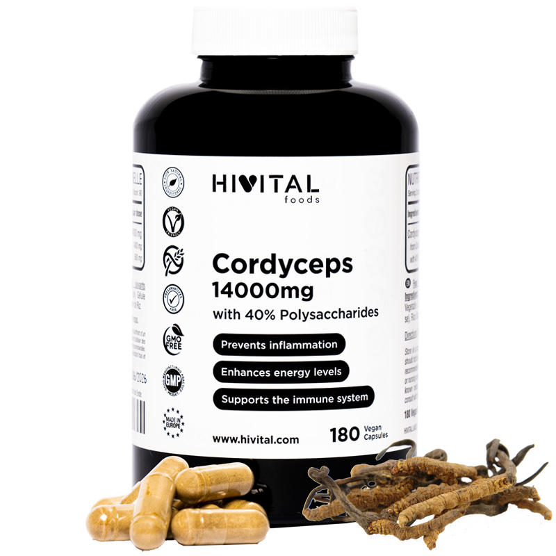 ▷ Cordyceps 14000 Mg | 180 Cápsulas Veganas