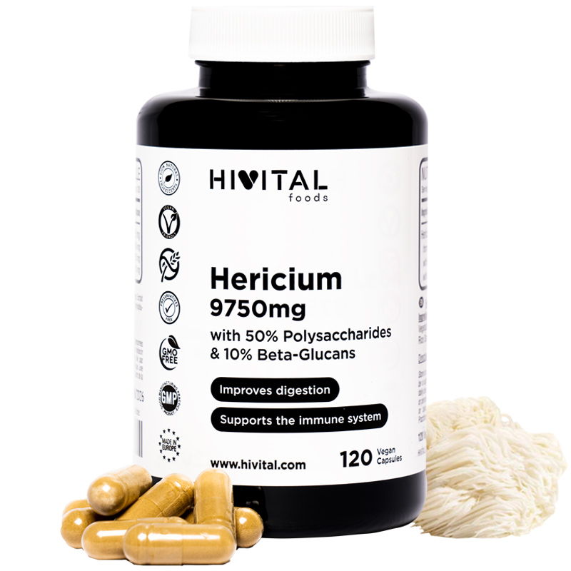 ▷ Hericium Lion’s Mane 9750mg | 120 Vegan Capsules