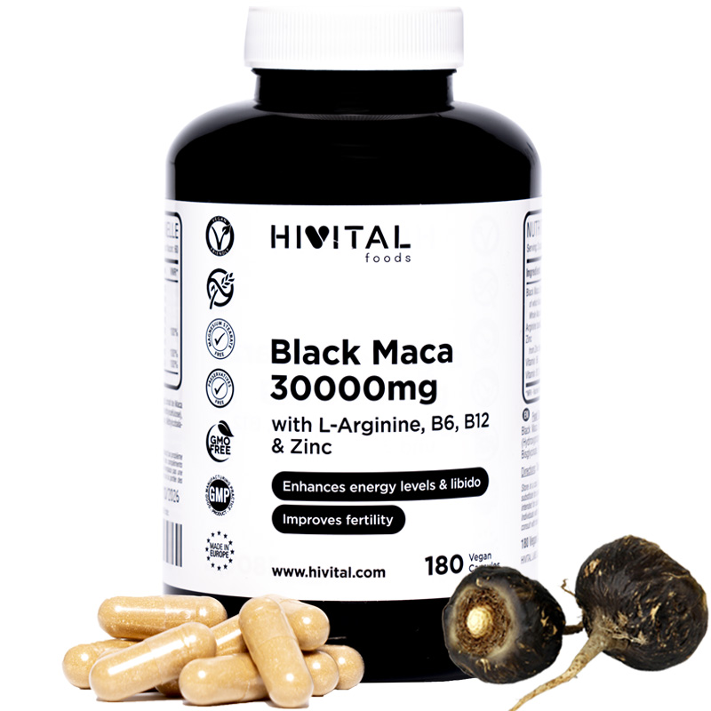 ▷ Maca Negra 30000 Mg | 180 Cápsulas Veganas
