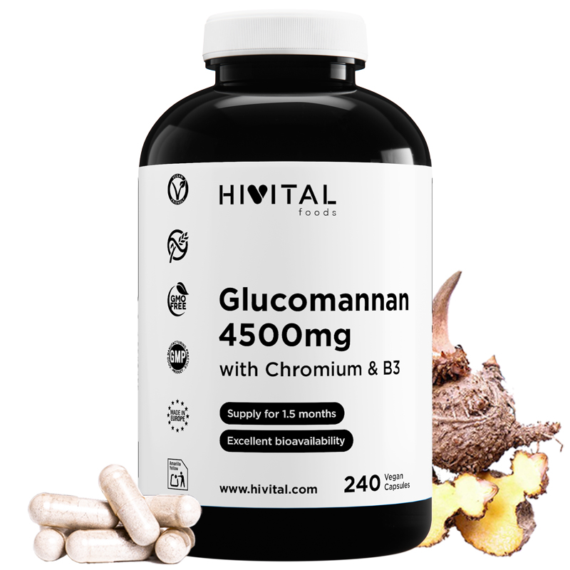 ▷ Glucomannan 4500mg | 240 vegan capsules