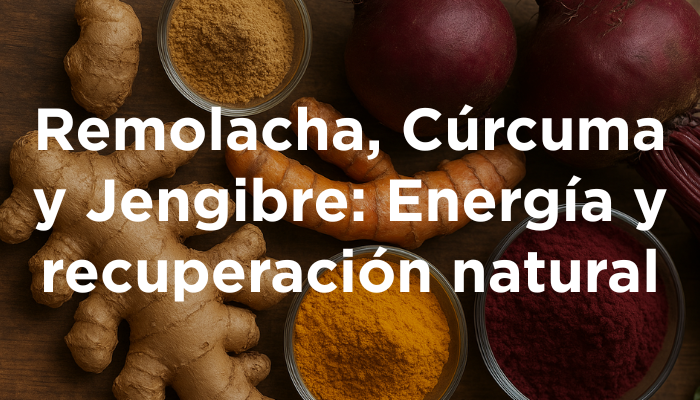 Remolacha, Cúrcuma Y Jengibre: Energía Y Recuperación Natural