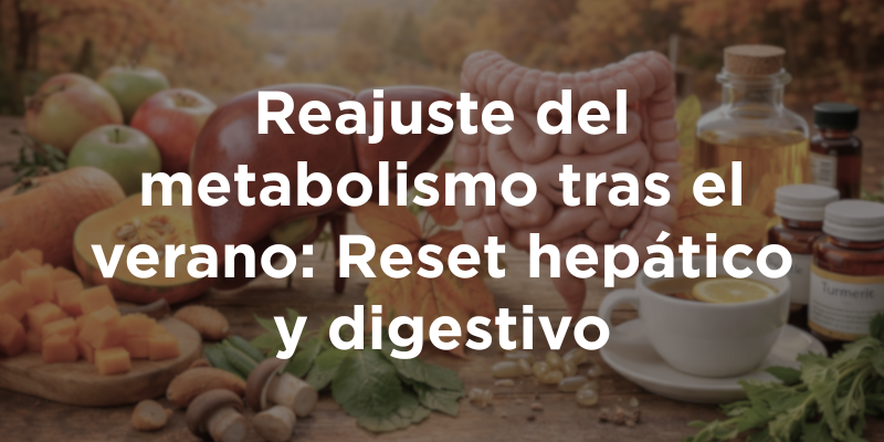 Reajuste del metabolismo tras el verano: Reset hepático y digestivo