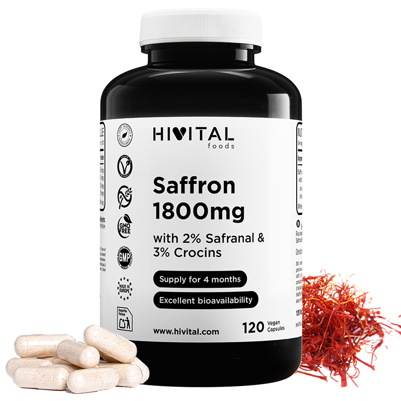 ▷ Saffron 1800mg | 120 vegan capsules